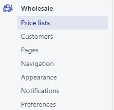 wholesale Shopify