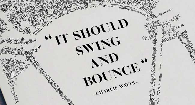 charlie watts citation bounce swing poster