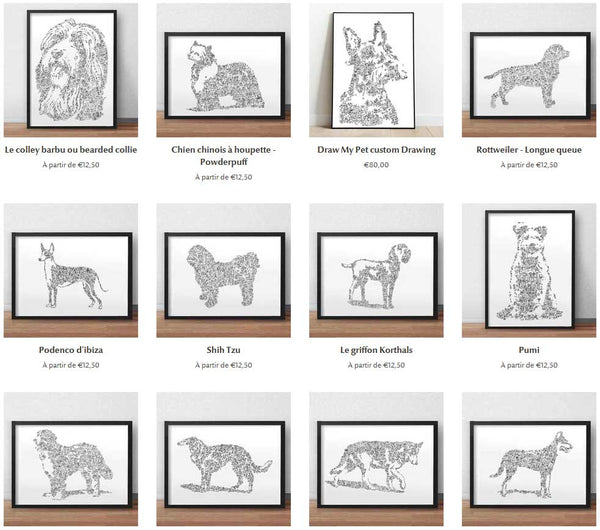 collection dessin chien