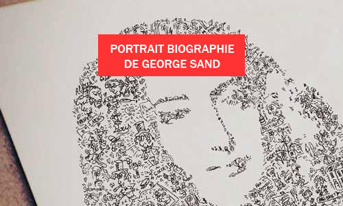 portrait biographie george-sand-dessin