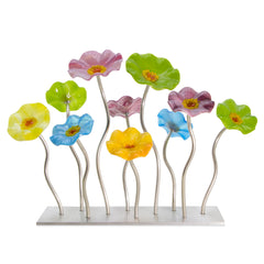 Breckenridge Glass Flower Garden by Scott Johnson and Shawn Johnson (Art  Glass Sculpture)