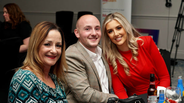 George Sinclair with his Mother and Girlfriend