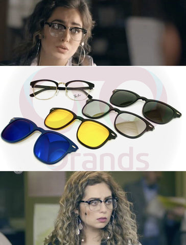 5 in 1 ريبان Sunglasses Polarized clips tr2218