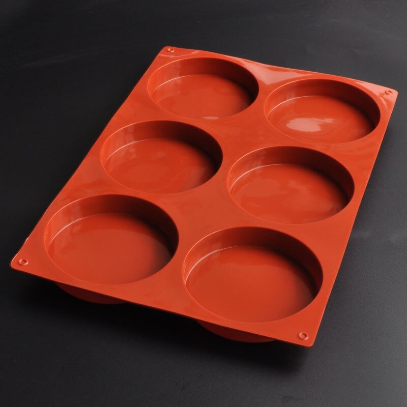 4 Pack Big Diy Round Coaster Silicone Mold, Diameter 4.5in., Molds