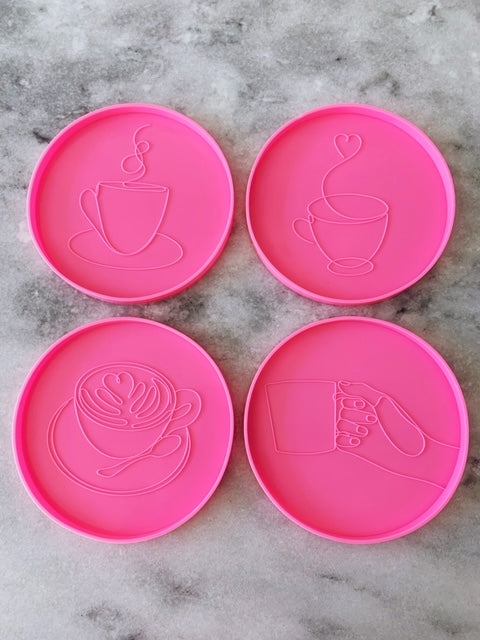 Coffee Cup Shaker Silicone Coaster Mold Set, Hobby Lobby
