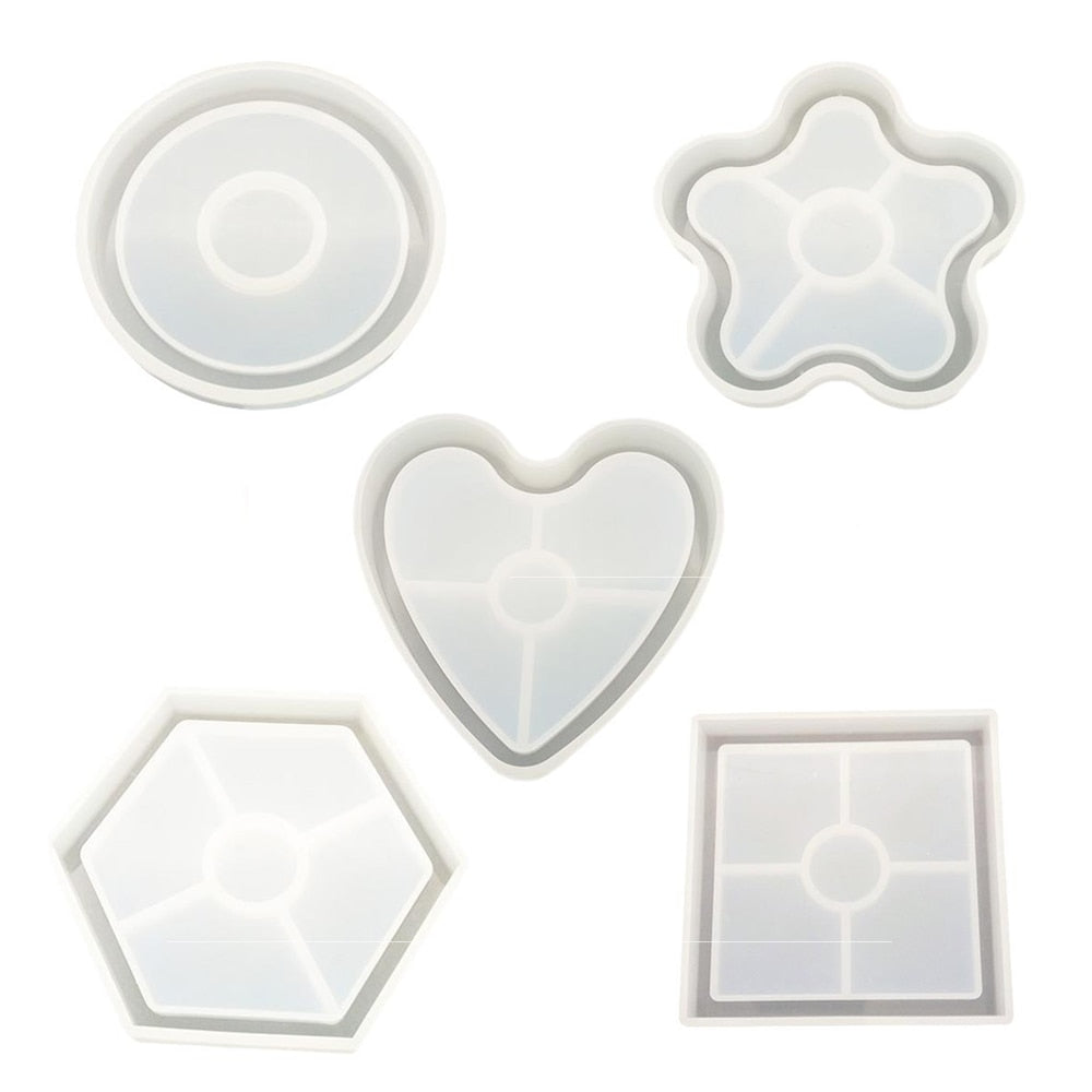 Heart Tray Silicone Mold | Personalised Trinket Dish Making | Kawaii Craft  Supplies | Clear Mold for UV Resin | Epoxy Resin Art (78mm x 69mm)