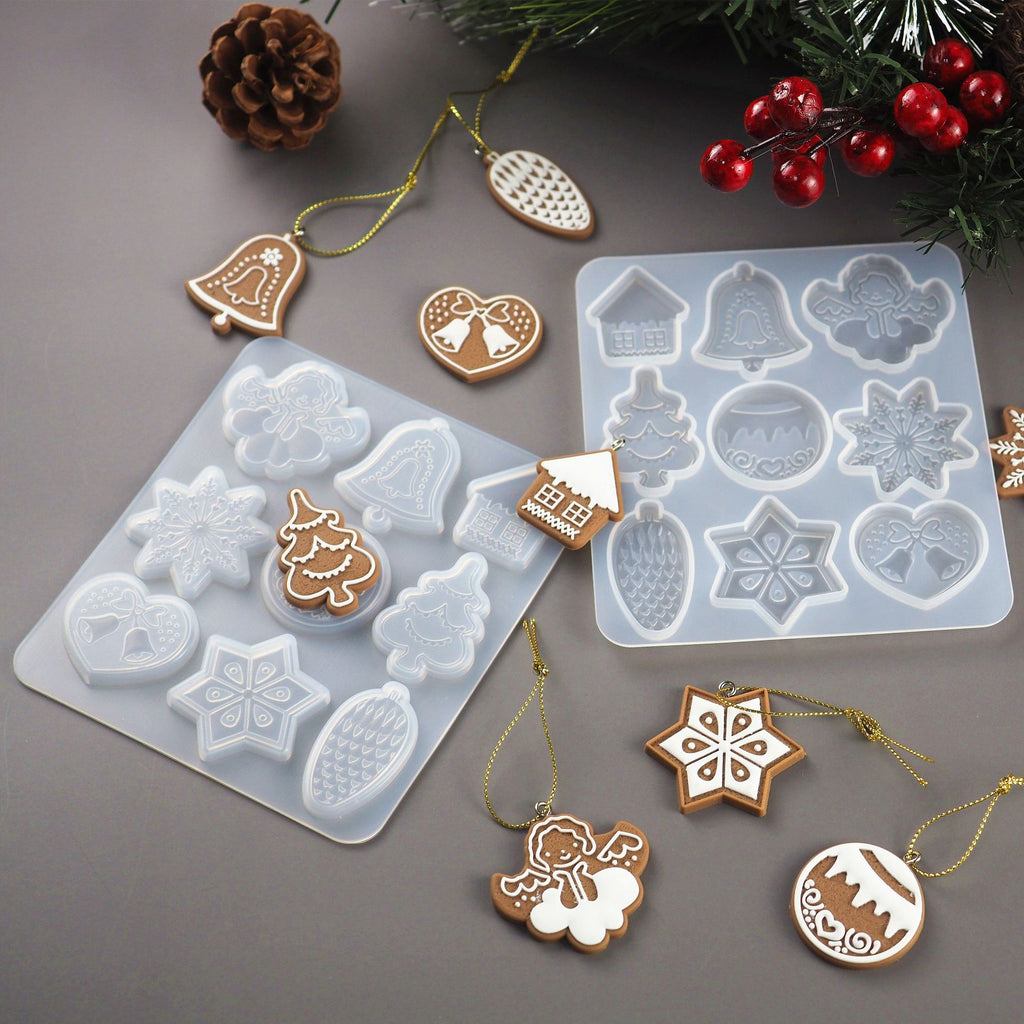 Christmas Resin Molds Silicone Christmas Ornament Molds - Temu