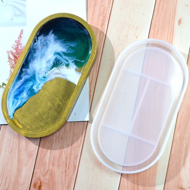 Oval Tray Silicone Resin Mold – IntoResin