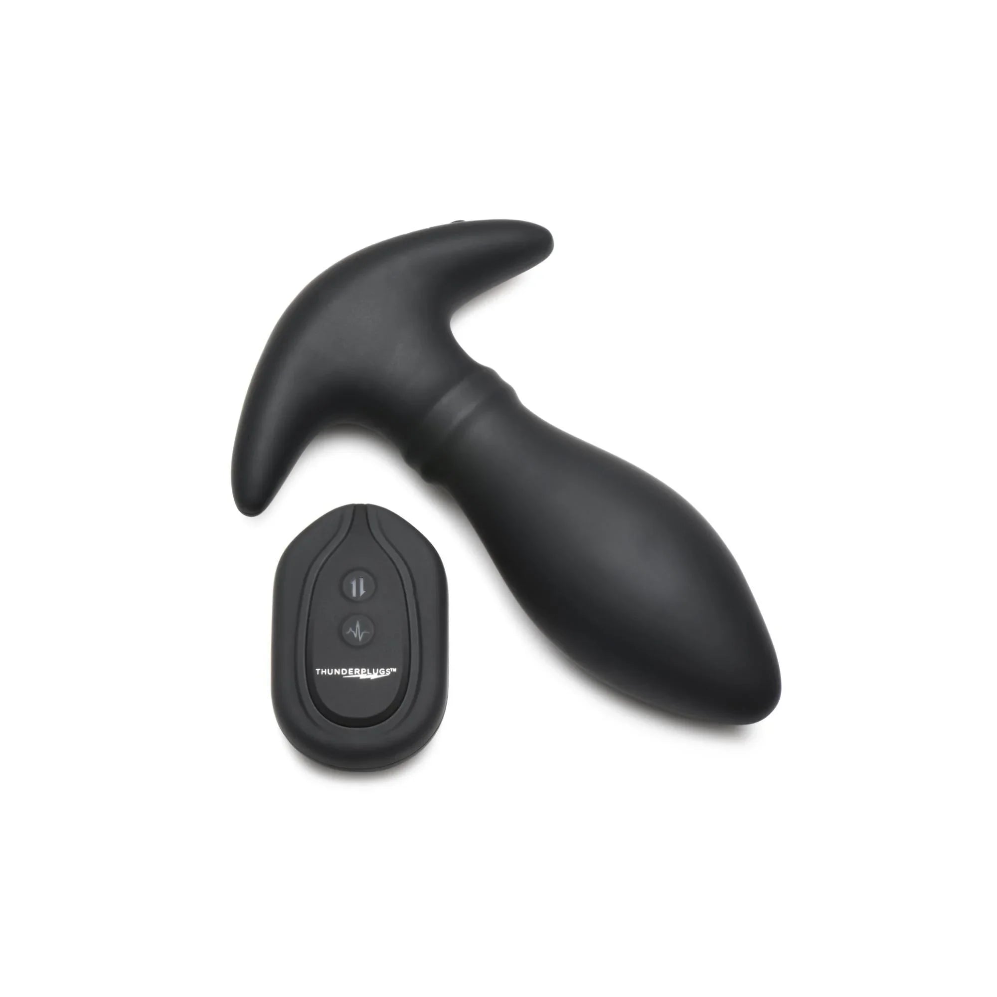 Thunder Plugs Rim Slide 7x Sliding Ring Silicone Rechargeable Butt Plug with Remote Control