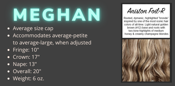 Color swatch for the Meghan Mono wig in the color Aniston Foil Rooted by Wigs Forever