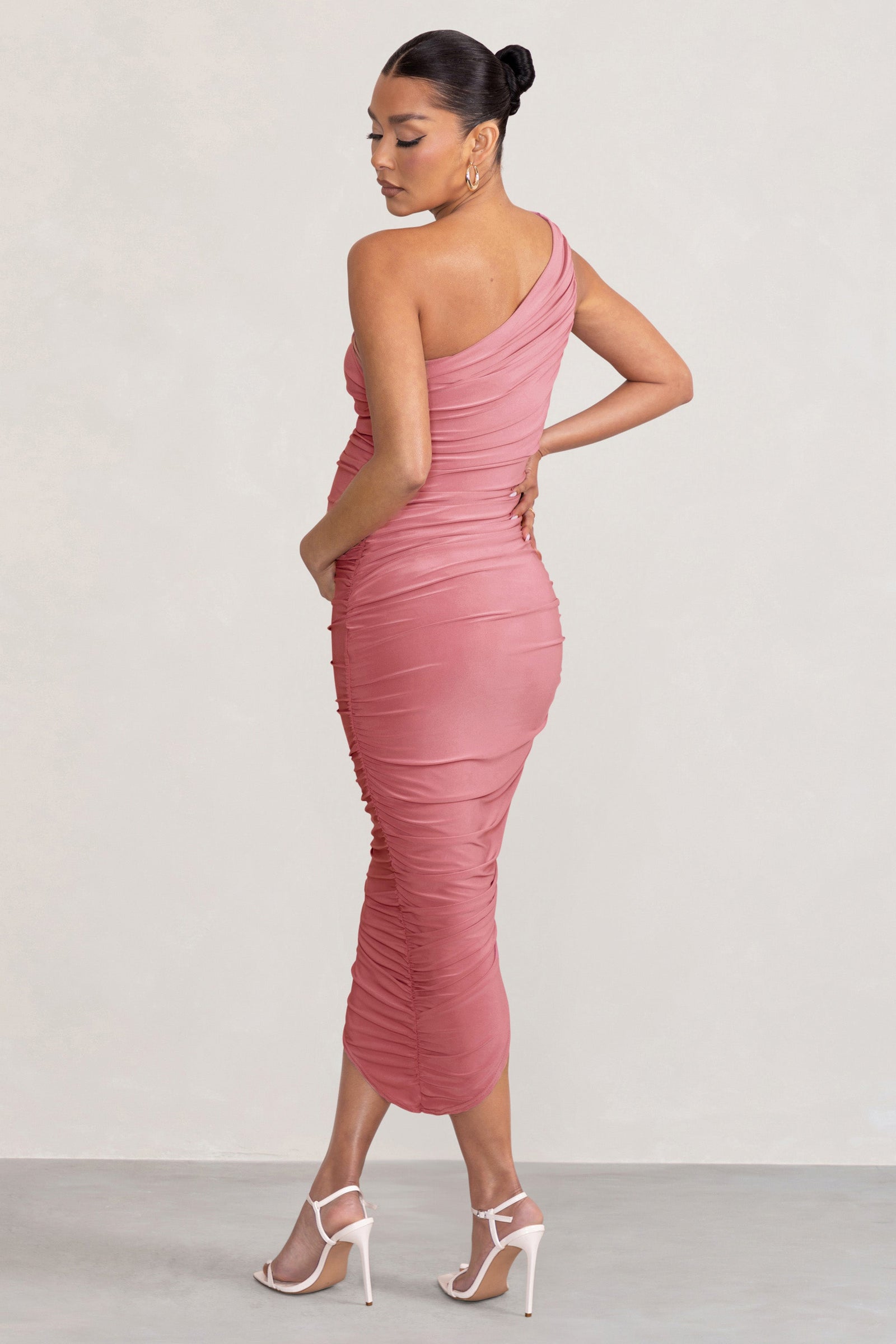 Dolly Daze Pink Maternity Ruffle Sleeve Babydoll Mini Dress – Club L London  - AUS