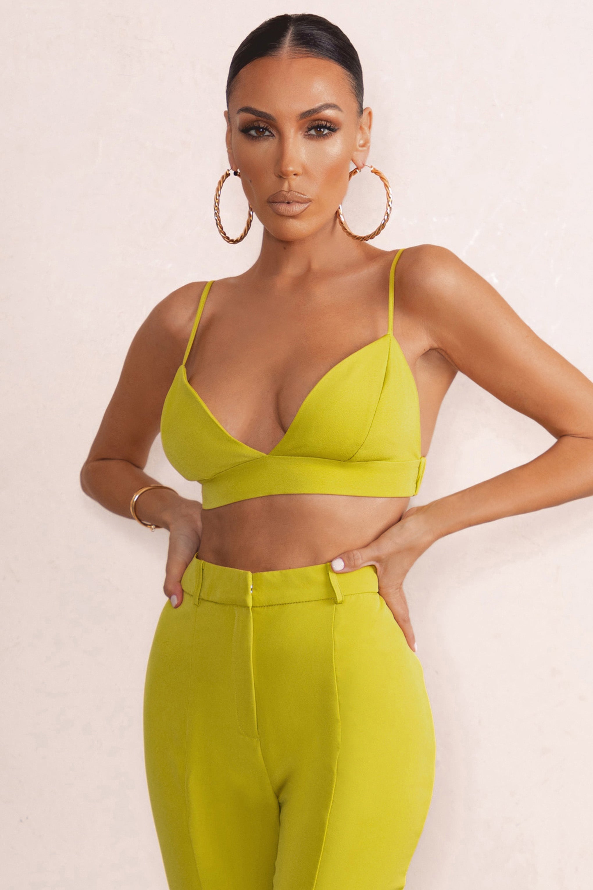 Sumptuous | Yellow Cami Strap Bralette