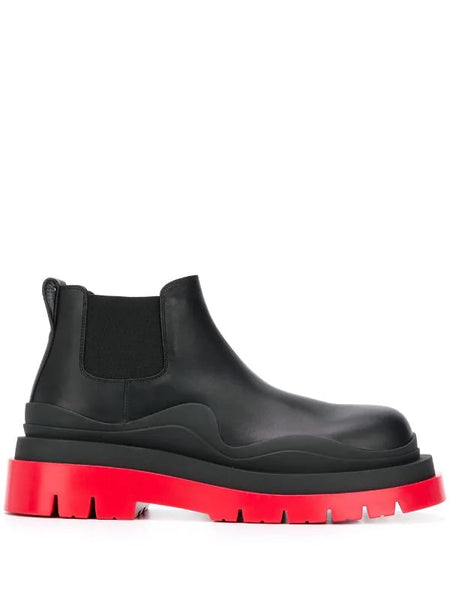 bottega veneta boots with red sole