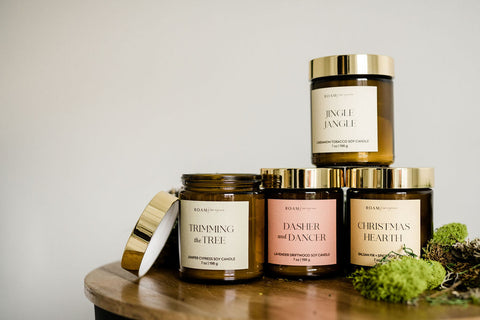 create private label custom holiday candle collections
