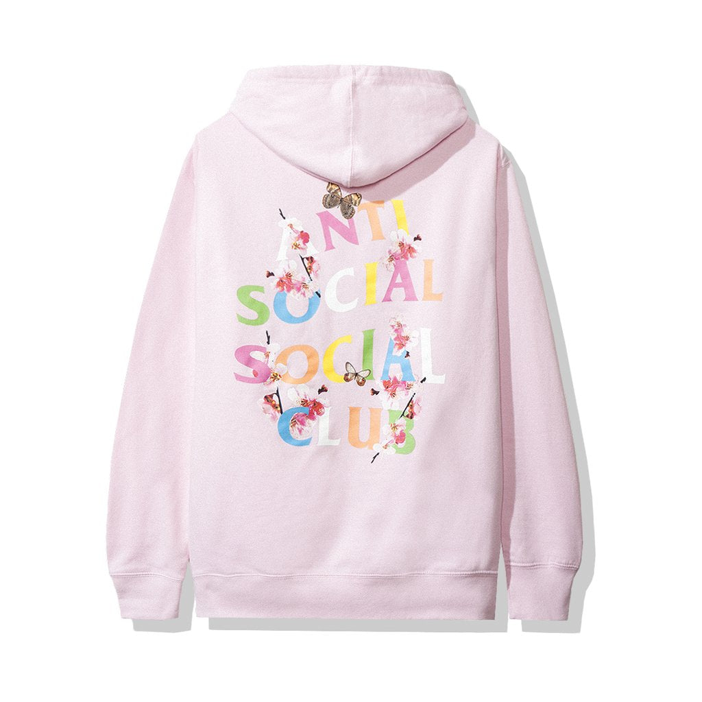 anti social social club floral hoodie