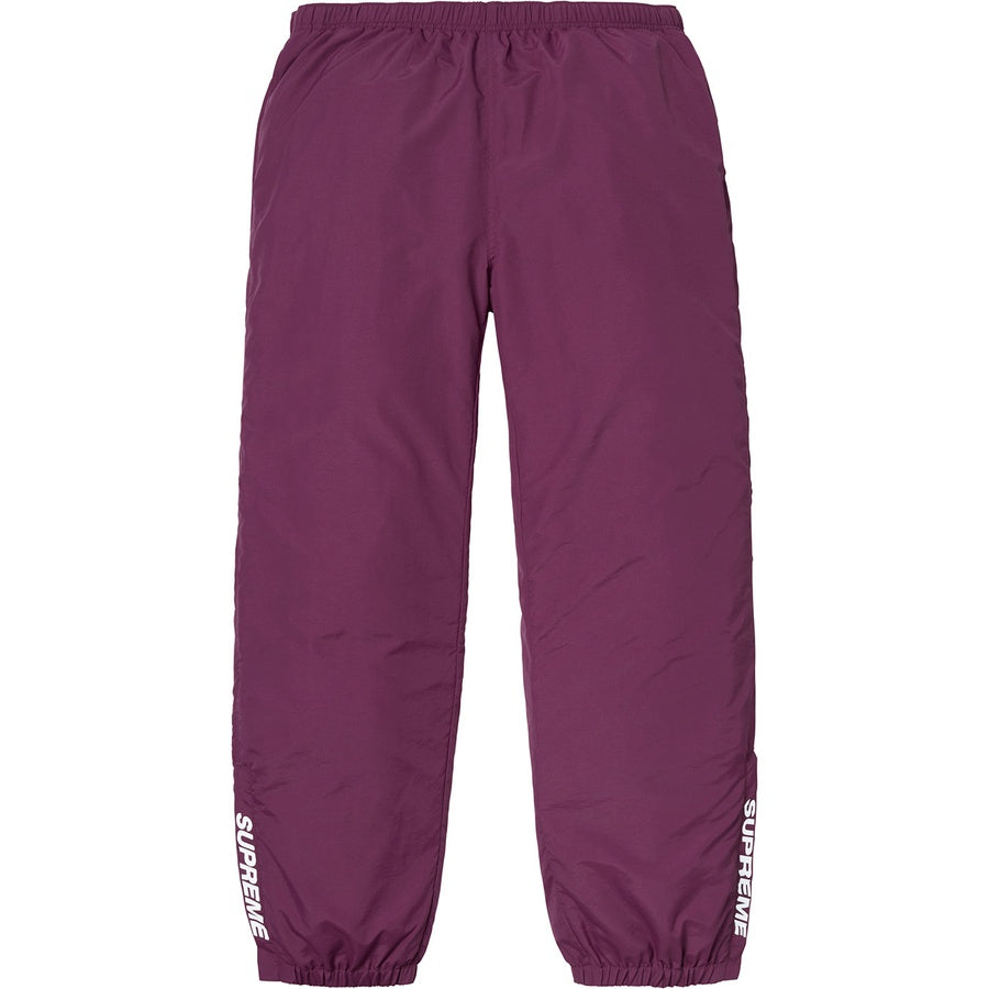 purple warm up pants