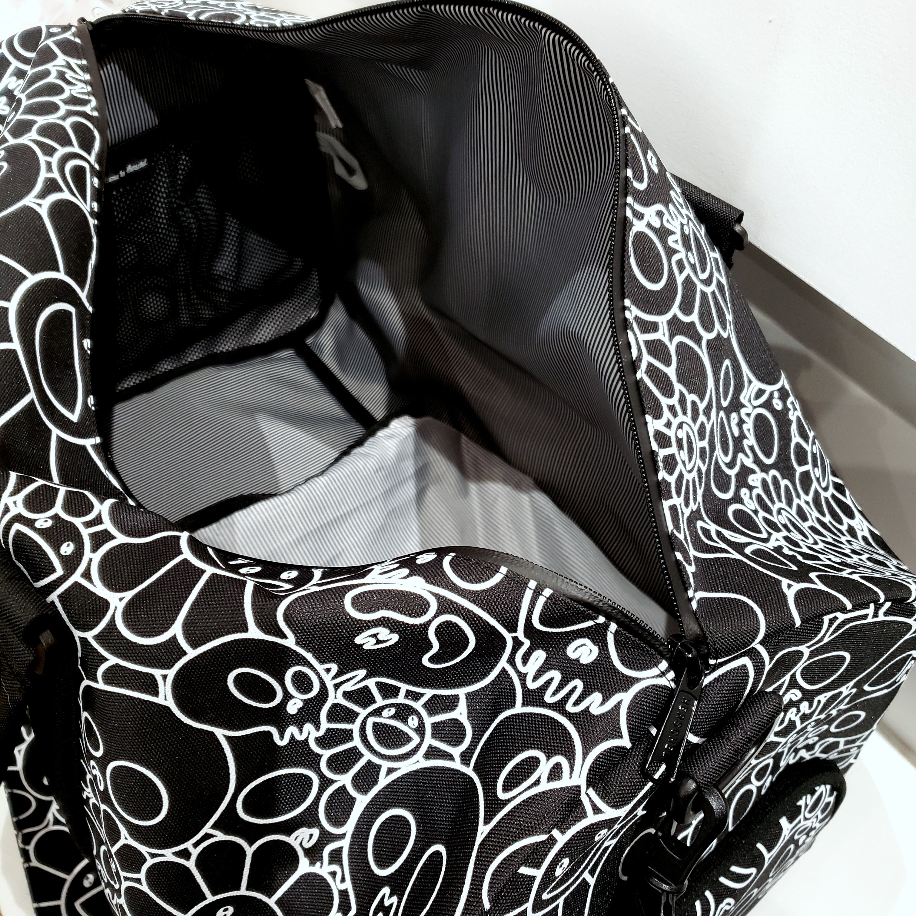 Takashi Murakami Herschel Skull and Flower Duffle Bag (Black) – Superbored Clothing Ltd.