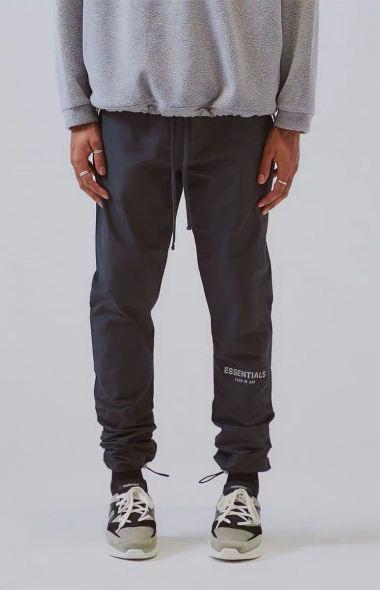 fear of god track pants black