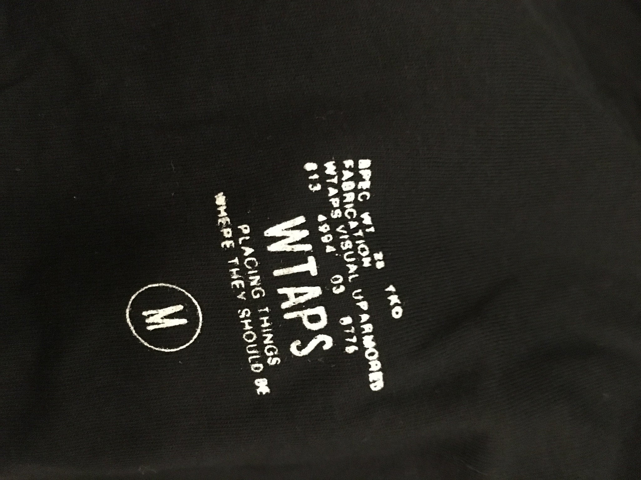 Wtaps Crew Neck Plain Tee Black Superbored Clothing Ltd