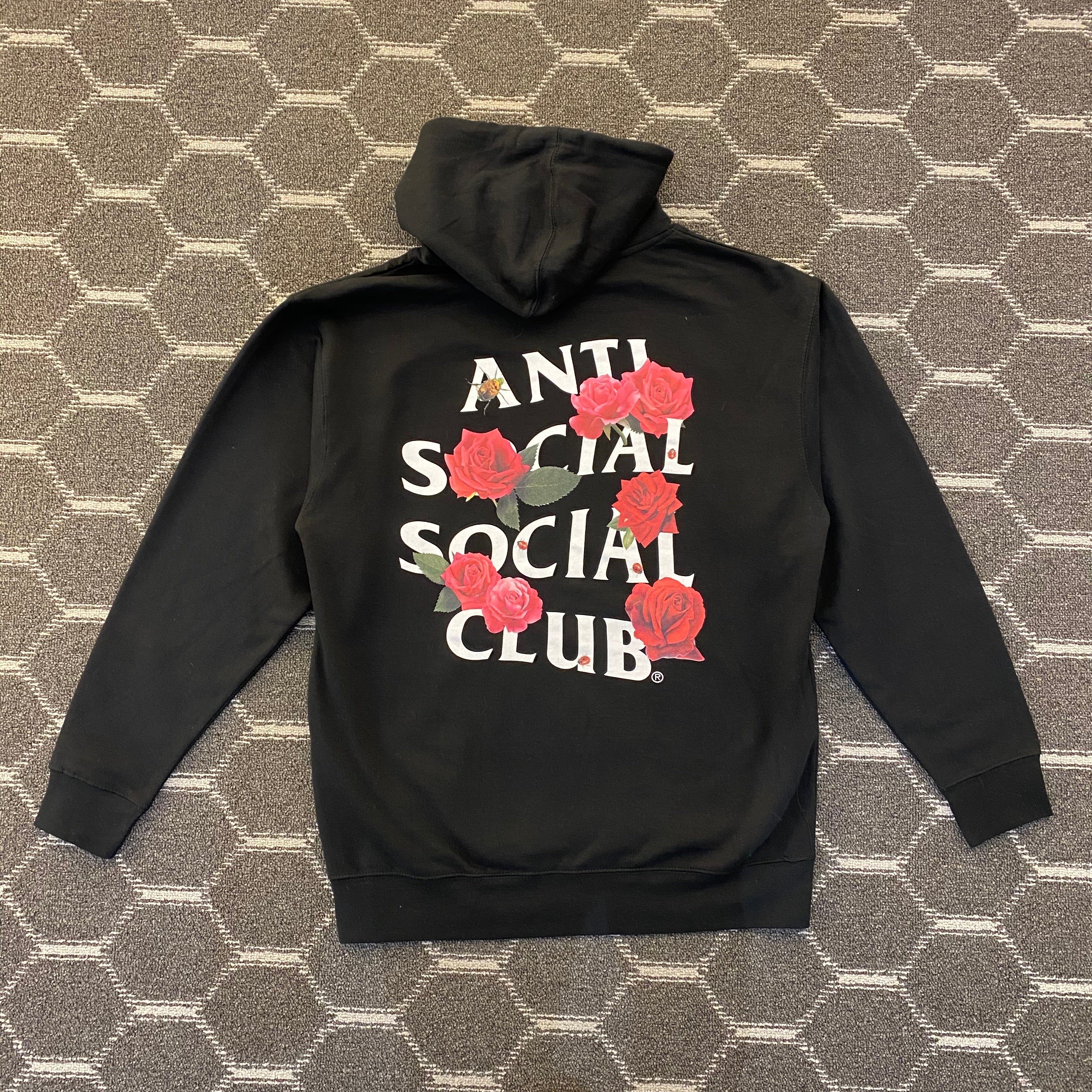 anti social social club hoodie rose