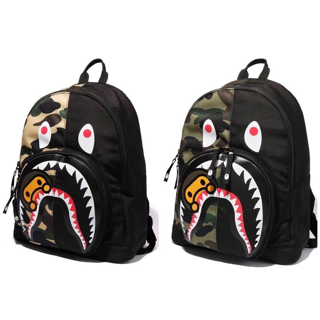 camo bape backpack