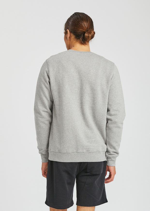 Classic Organic Crew - Heather Grey