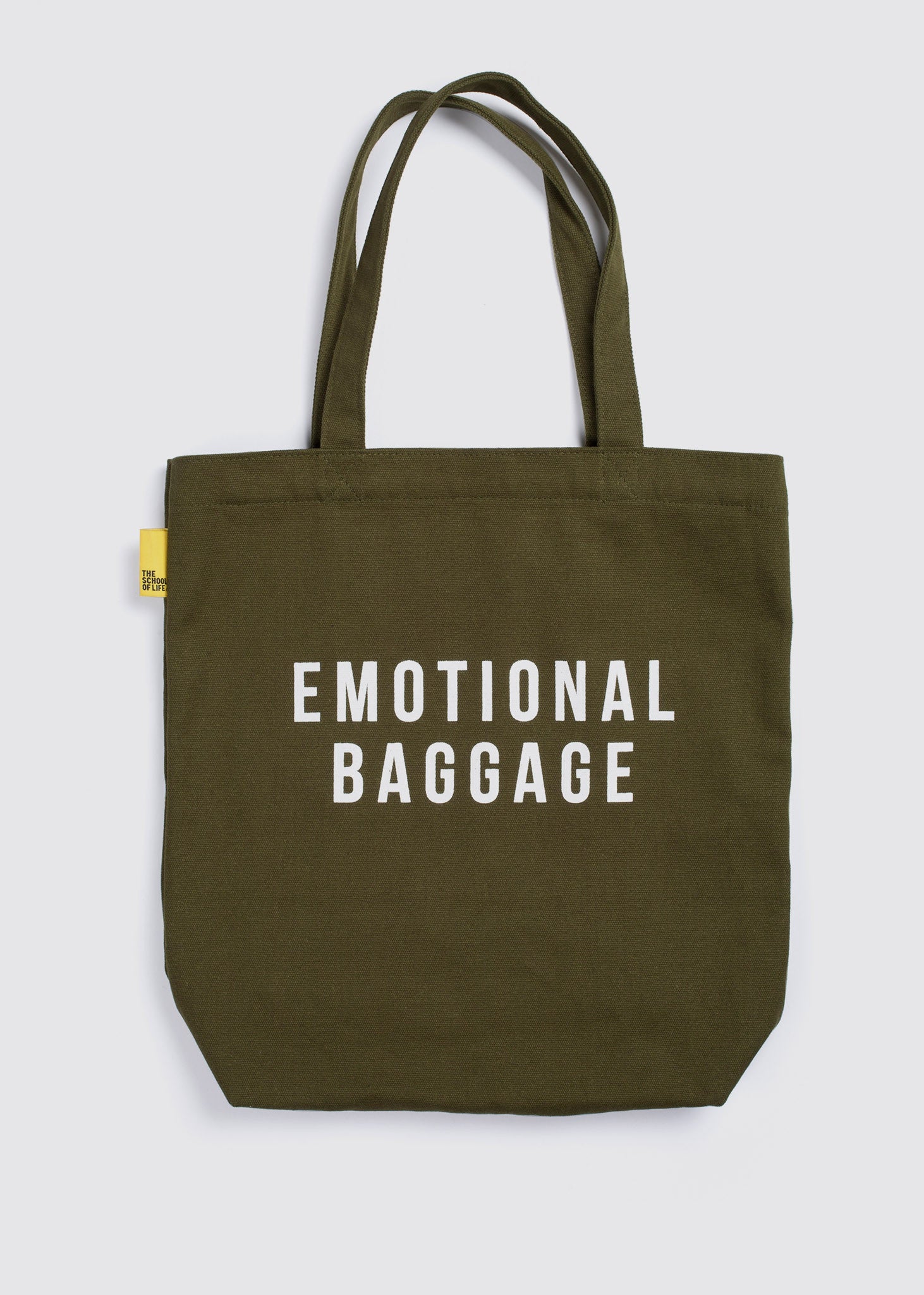 Emotional Baggage Tote Khaki | The School of Life | someplace