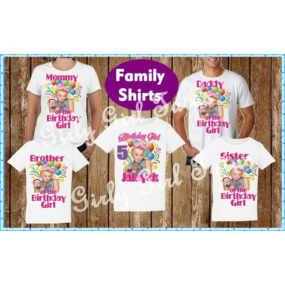 Jojo Siwa Family Birthday T Shirt Sets – Girly Girl Tutus