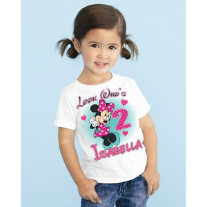 minnie mouse birthday shirt