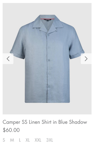 Coast Blue Linen Shirt