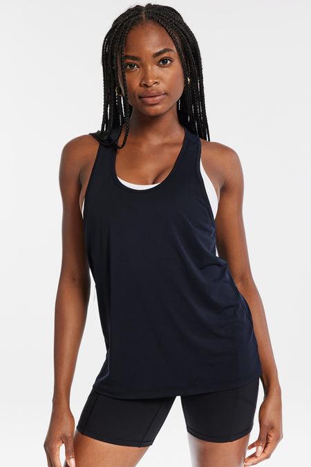 Black Racerback Tank Top