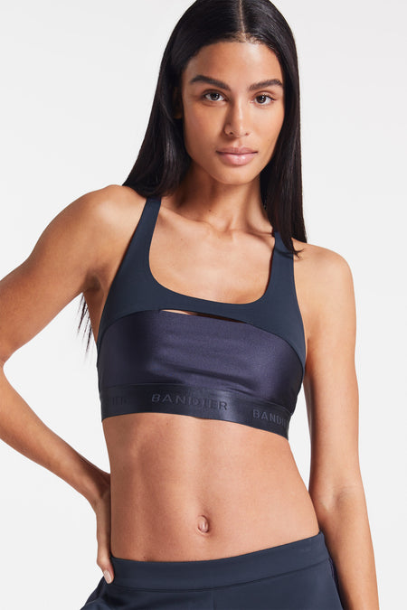 Women's Medium Support Seamless Zip-Front Sports Bra - All in Motion  Heathered B