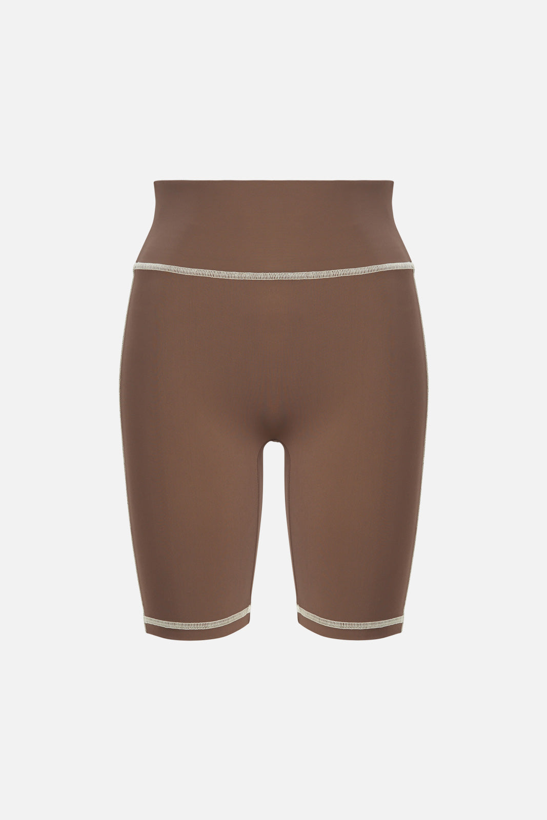 taupe biker shorts