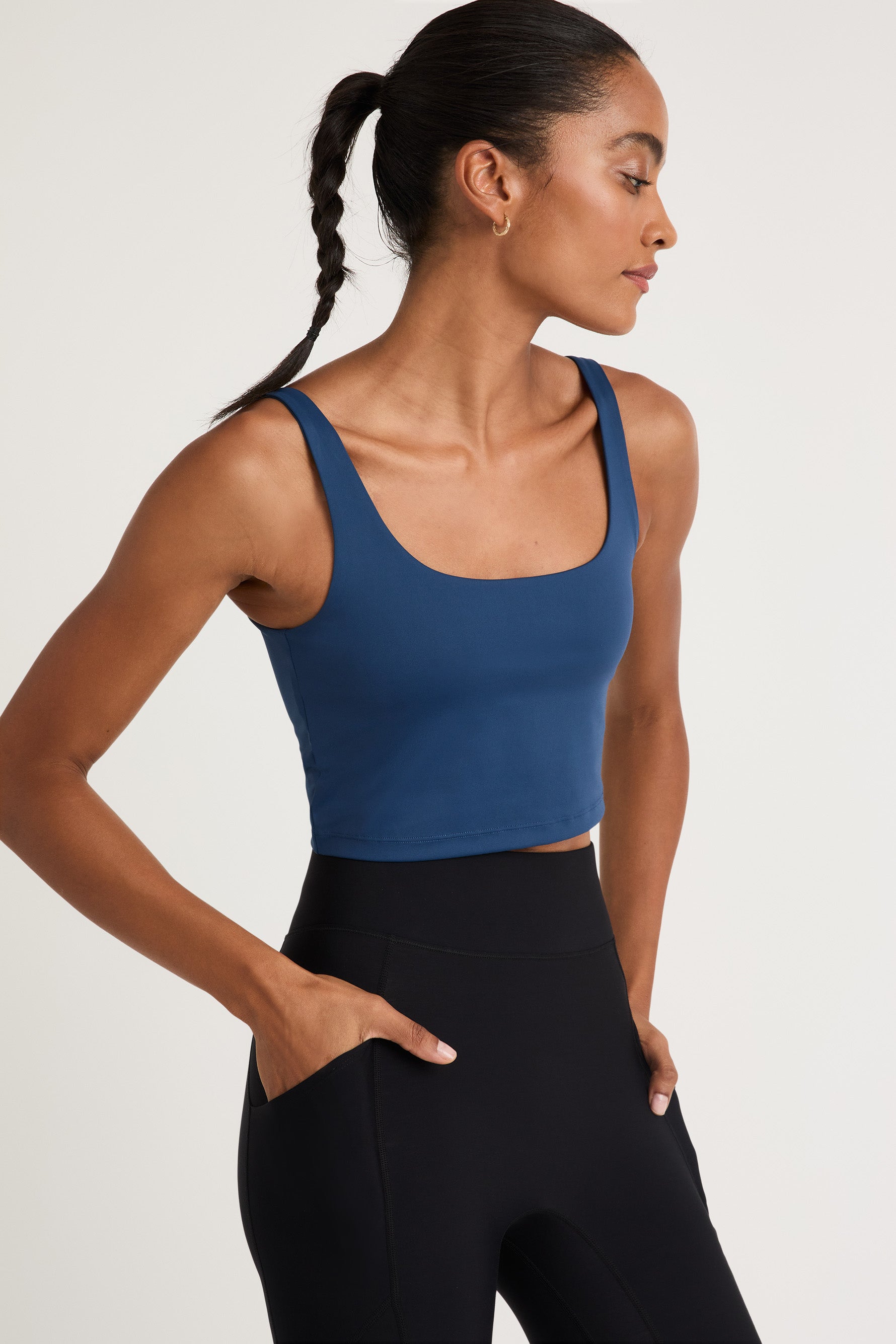 Le Ore Sweetheart Tempo Sports Bra in Blue