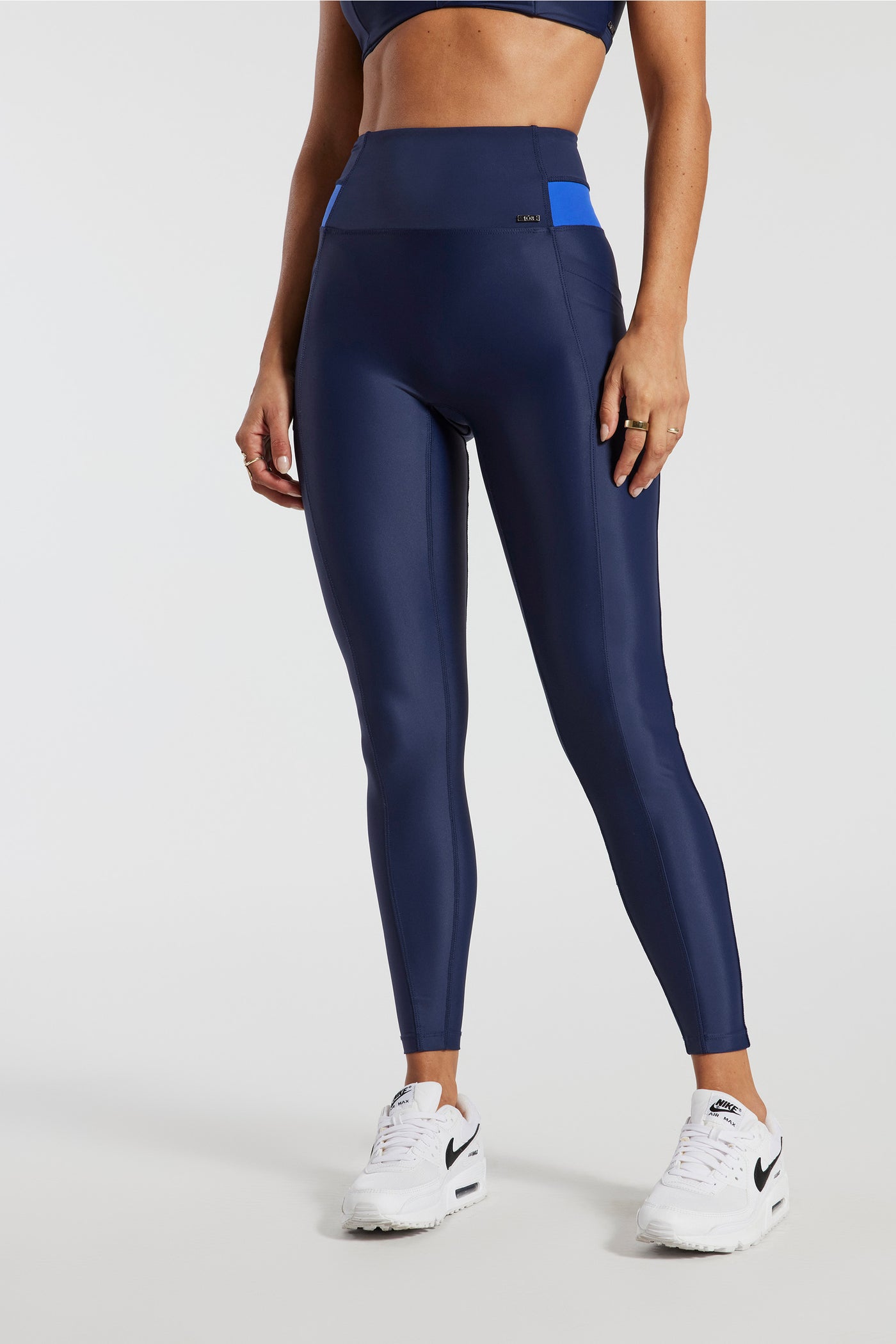 108 Sportif Alix Two Tone Pintuck Leggings