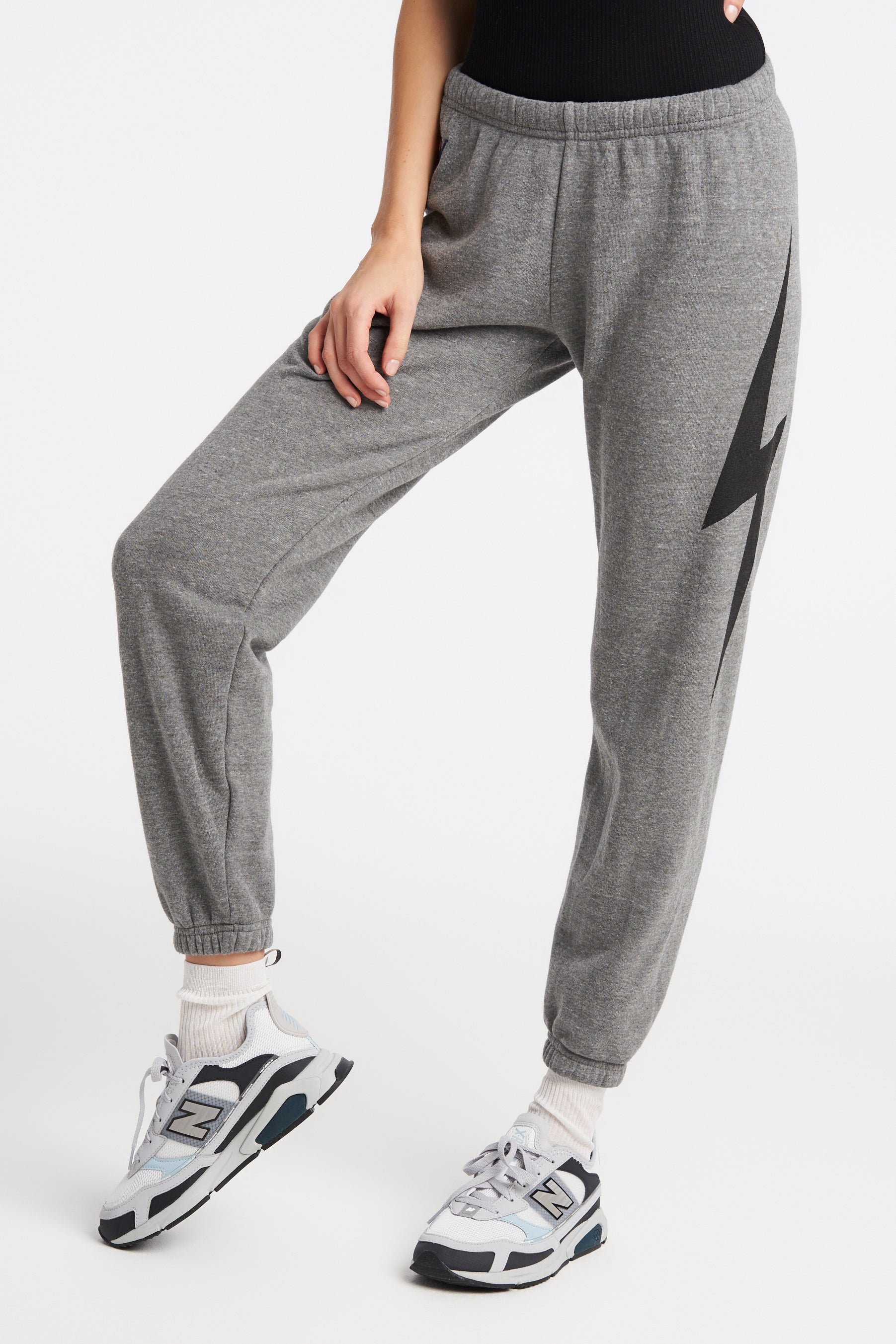 sweatpants with lightning bolt