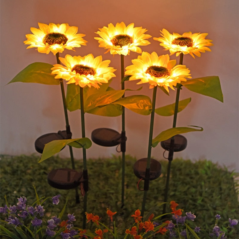 sunflower garden lights