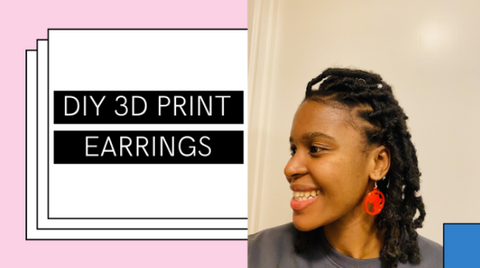 Showing off a 3D printed earring!