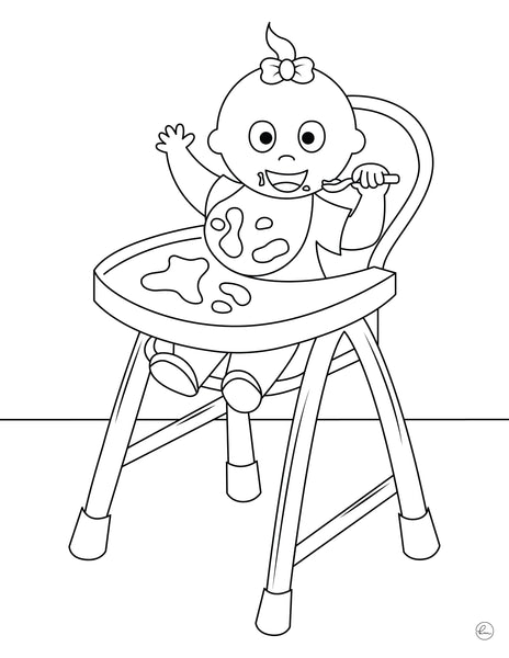 printable baby coloring pages