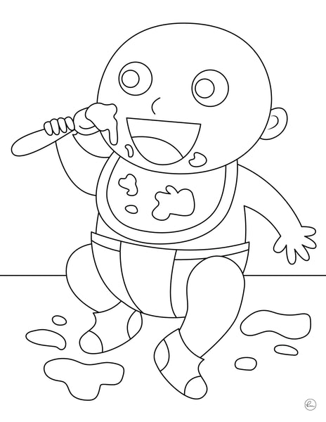 printable baby coloring pages