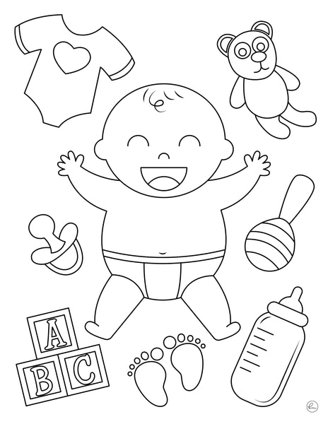 printable baby coloring pages