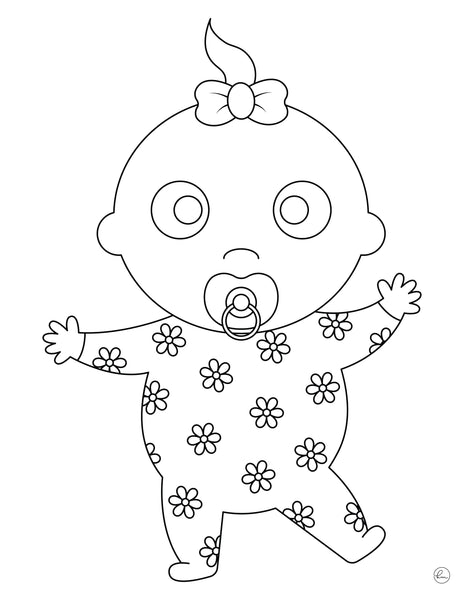 printable baby coloring pages