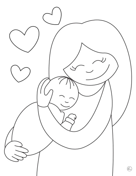 printable baby coloring pages