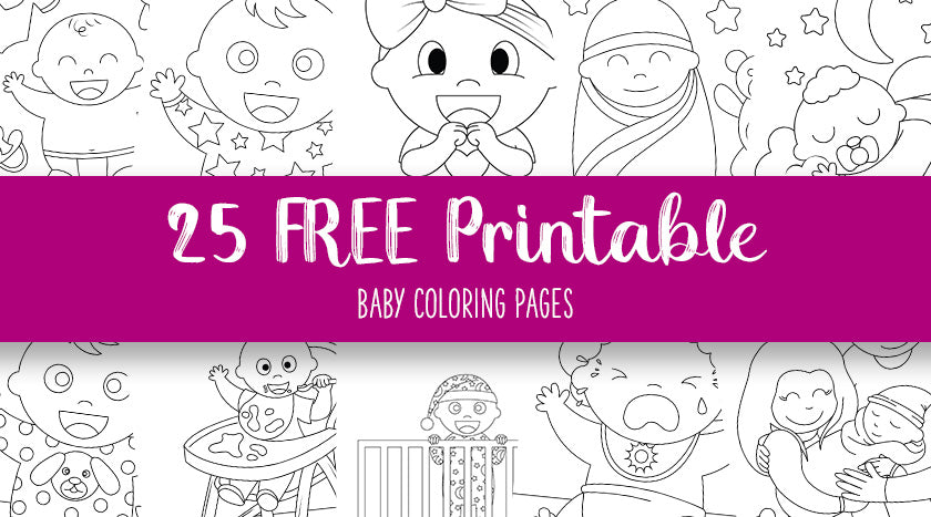 printable baby coloring pages feature