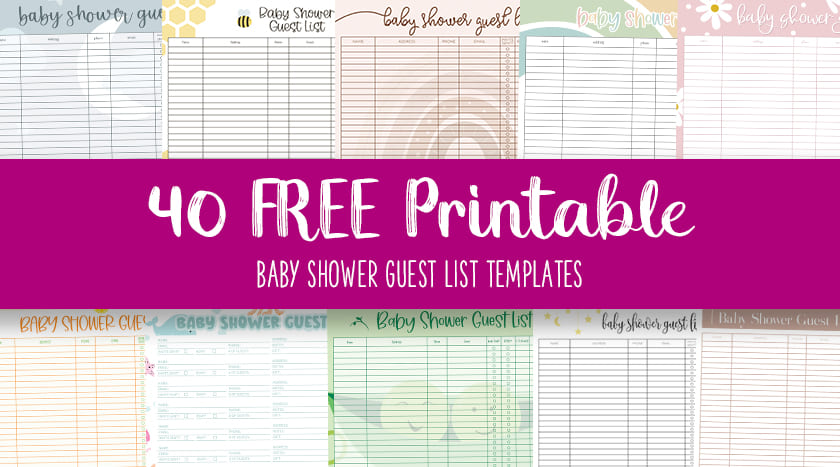 printable baby shower guest list templates feature
