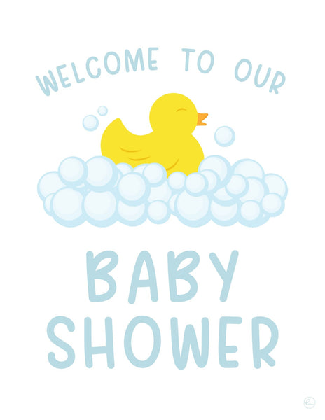 duck baby shower welcome sign
