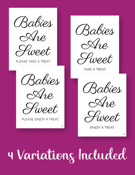 printable babies are sweet signs