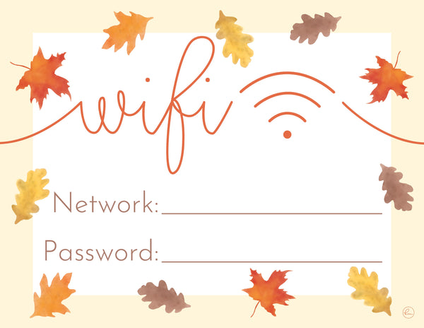 printable baby shower wifi signs