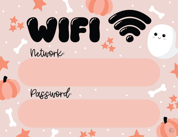 printable baby shower wifi signs