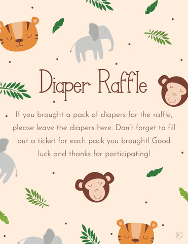 printable diaper raffle guide sign